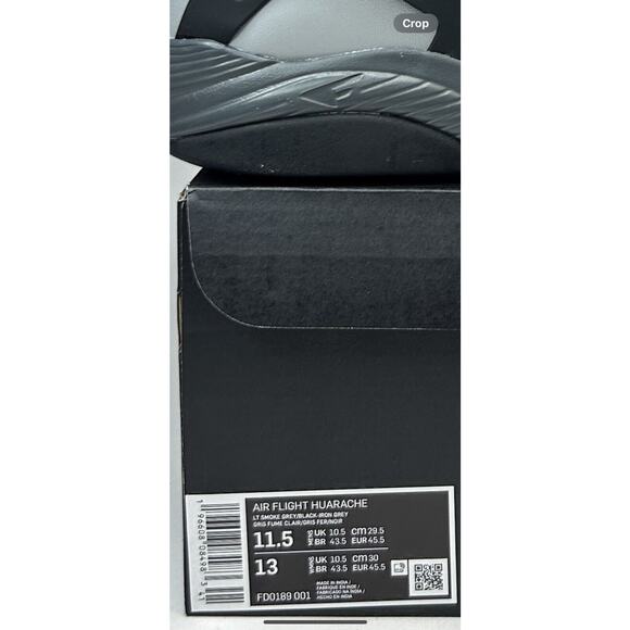 Nike Air Flight Huarache Hoop Pack “Bordeaux Grey” 2023 - Picture 5 of 5